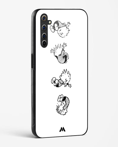 Calvin Hobbes Falling Glass Case Phone Cover-(Realme)