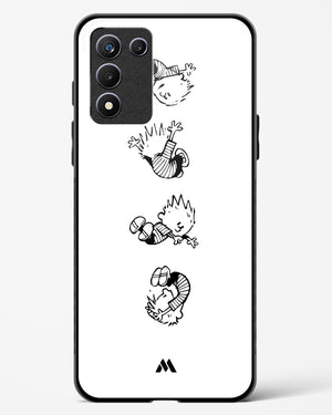 Calvin Hobbes Falling Glass Case Phone Cover-(Realme)