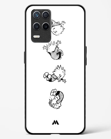 Calvin Hobbes Falling Glass Case Phone Cover-(Realme)