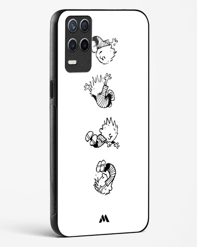 Calvin Hobbes Falling Glass Case Phone Cover-(Realme)