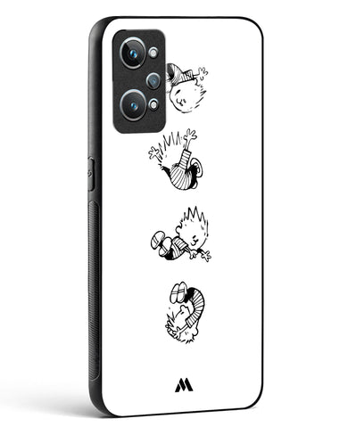 Calvin Hobbes Falling Glass Case Phone Cover-(Realme)