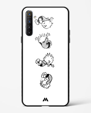 Calvin Hobbes Falling Glass Case Phone Cover-(Realme)