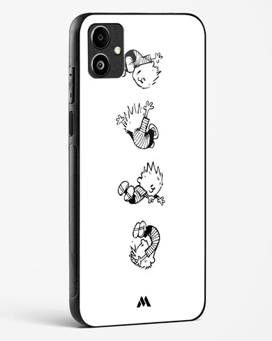 Calvin Hobbes Falling Glass Case Phone Cover (Samsung)