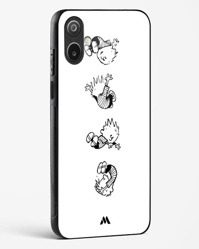 Calvin Hobbes Falling Glass Case Phone Cover (Samsung)