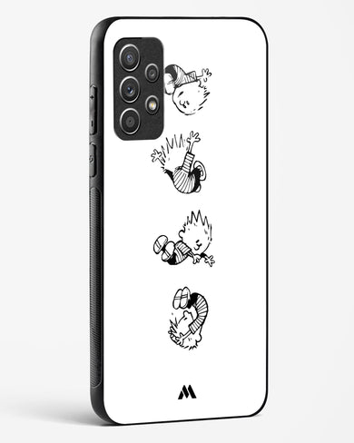 Calvin Hobbes Falling Glass Case Phone Cover (Samsung)