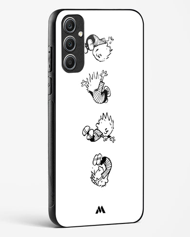 Calvin Hobbes Falling Glass Case Phone Cover (Samsung)
