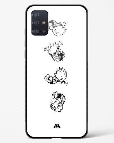 Calvin Hobbes Falling Glass Case Phone Cover-(Samsung)