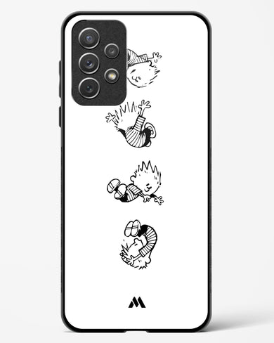 Calvin Hobbes Falling Glass Case Phone Cover-(Samsung)