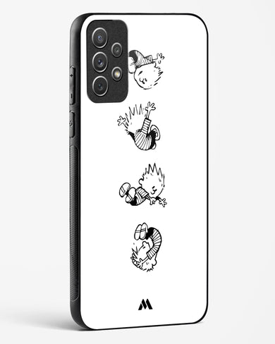 Calvin Hobbes Falling Glass Case Phone Cover-(Samsung)