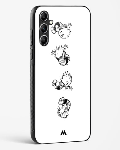 Calvin Hobbes Falling Glass Case Phone Cover (Samsung)