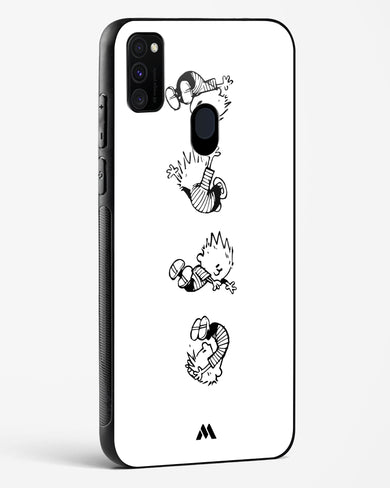 Calvin Hobbes Falling Glass Case Phone Cover-(Samsung)