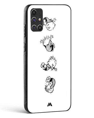 Calvin Hobbes Falling Glass Case Phone Cover-(Samsung)