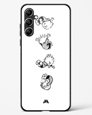 Calvin Hobbes Falling Glass Case Phone Cover (Samsung)