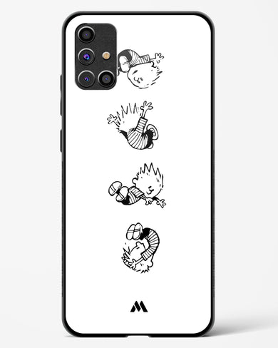 Calvin Hobbes Falling Glass Case Phone Cover-(Samsung)