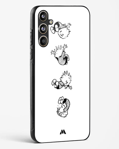 Calvin Hobbes Falling Glass Case Phone Cover (Samsung)