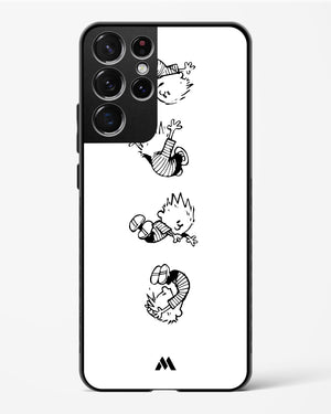 Calvin Hobbes Falling Glass Case Phone Cover-(Samsung)