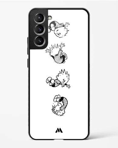 Calvin Hobbes Falling Glass Case Phone Cover (Samsung)