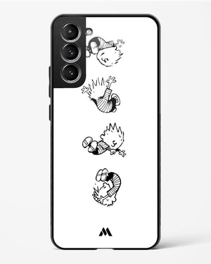 Calvin Hobbes Falling Glass Case Phone Cover-(Samsung)