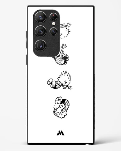 Calvin Hobbes Falling Glass Case Phone Cover-(Samsung)