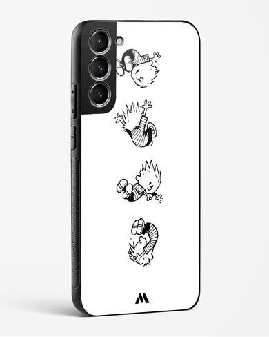 Calvin Hobbes Falling Glass Case Phone Cover (Samsung)