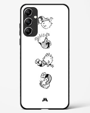 Calvin Hobbes Falling Glass Case Phone Cover-(Samsung)