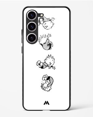 Calvin Hobbes Falling Glass Case Phone Cover (Samsung)