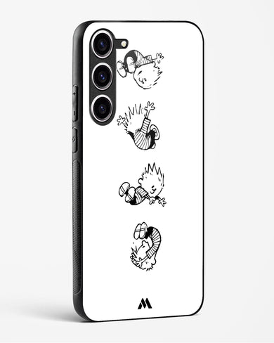 Calvin Hobbes Falling Glass Case Phone Cover-(Samsung)