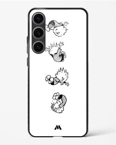 Calvin Hobbes Falling Glass Case Phone Cover-(Samsung)