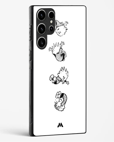 Calvin Hobbes Falling Glass Case Phone Cover-(Samsung)