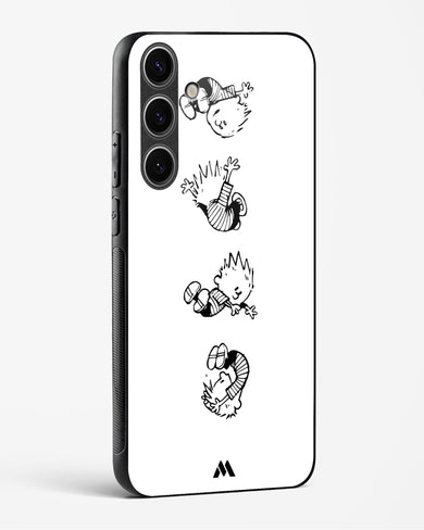 Calvin Hobbes Falling Glass Case Phone Cover (Samsung)