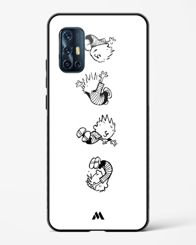 Calvin Hobbes Falling Glass Case Phone Cover-(Vivo)