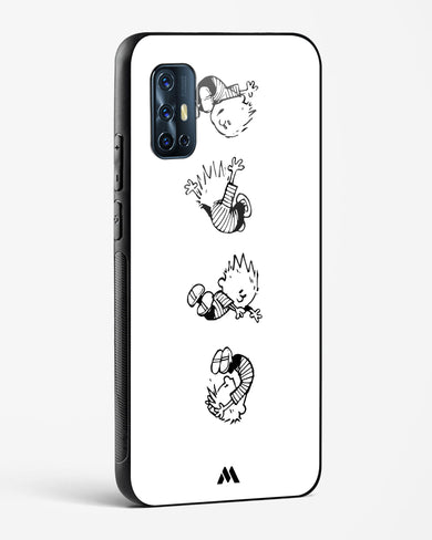 Calvin Hobbes Falling Glass Case Phone Cover-(Vivo)