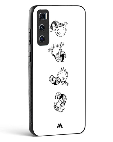 Calvin Hobbes Falling Glass Case Phone Cover-(Vivo)