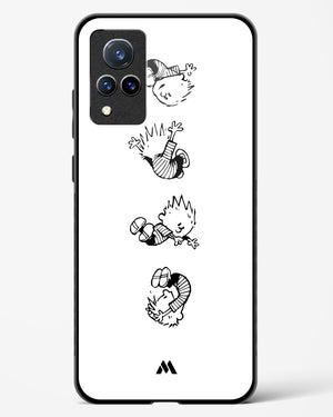 Calvin Hobbes Falling Glass Case Phone Cover-(Vivo)