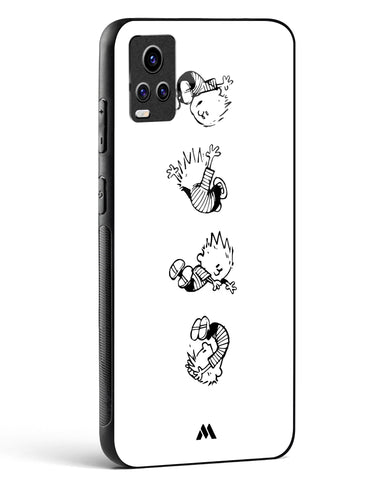 Calvin Hobbes Falling Glass Case Phone Cover-(Vivo)