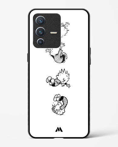 Calvin Hobbes Falling Glass Case Phone Cover-(Vivo)