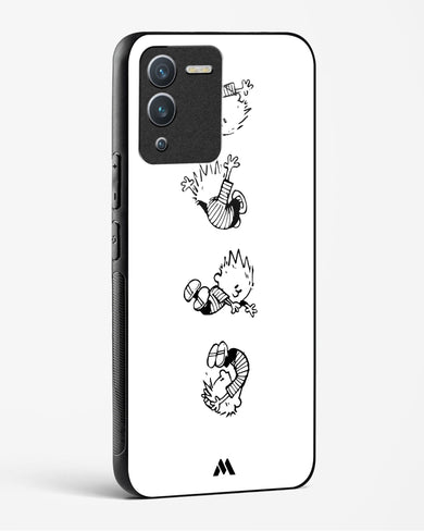 Calvin Hobbes Falling Glass Case Phone Cover-(Vivo)