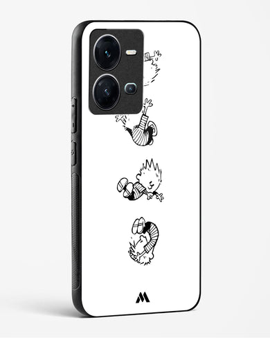 Calvin Hobbes Falling Glass Case Phone Cover-(Vivo)