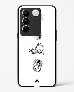 Calvin Hobbes Falling Glass Case Phone Cover-(Vivo)