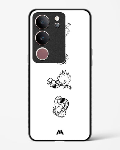 Calvin Hobbes Falling Glass Case Phone Cover-(Vivo)