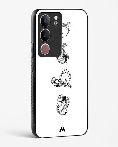 Calvin Hobbes Falling Glass Case Phone Cover-(Vivo)