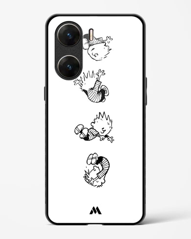 Calvin Hobbes Falling Glass Case Phone Cover-(Vivo)