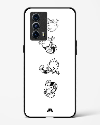 Calvin Hobbes Falling Glass Case Phone Cover-(Vivo)