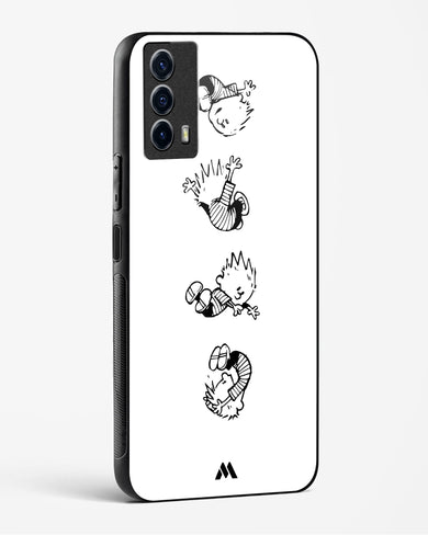 Calvin Hobbes Falling Glass Case Phone Cover-(Vivo)