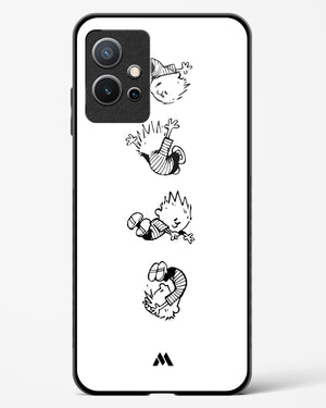 Calvin Hobbes Falling Glass Case Phone Cover-(Vivo)