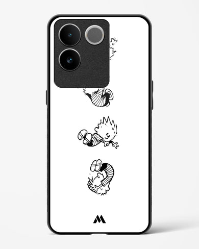 Calvin Hobbes Falling Glass Case Phone Cover-(Vivo)