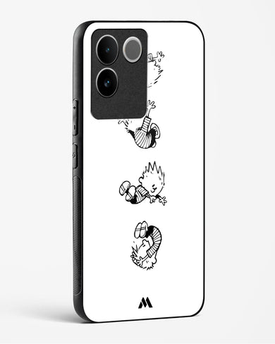 Calvin Hobbes Falling Glass Case Phone Cover-(Vivo)