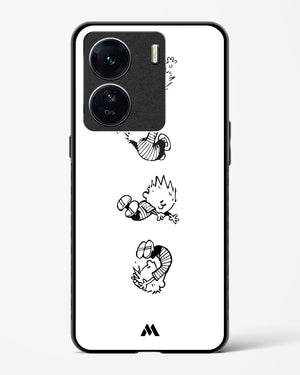 Calvin Hobbes Falling Glass Case Phone Cover-(Vivo)