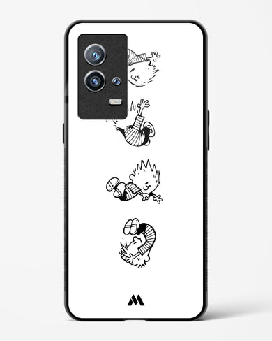 Calvin Hobbes Falling Glass Case Phone Cover-(Vivo)