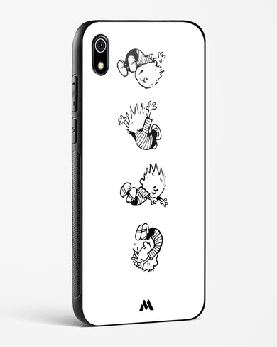 Calvin Hobbes Falling Glass Case Phone Cover-(Xiaomi)